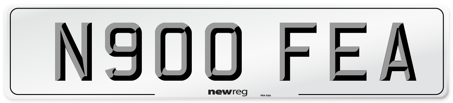 N900 FEA Number Plate from New Reg